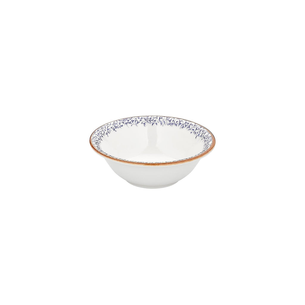 Turgla Edera dia.8.75Inch  h:3Inch  42 oz. Round Blue Vitrified Bowl SKU: T-EAZT22KS-6