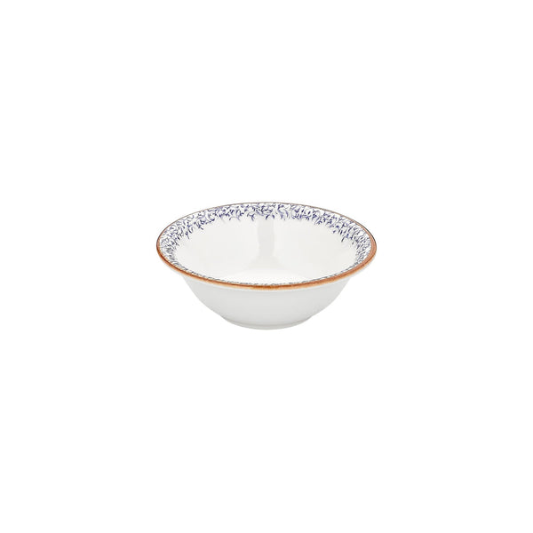 Turgla Edera dia.8.75Inch  h:3Inch  42 oz. Round Blue Vitrified Bowl SKU: T-EAZT22KS-6