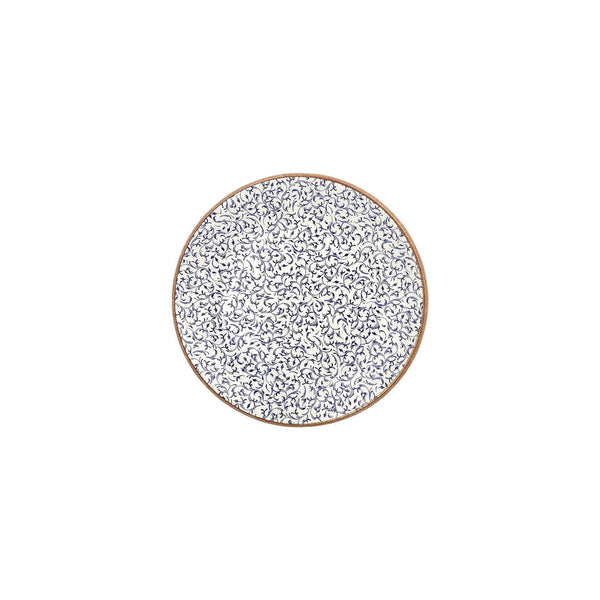 Turgla Edera dia.9Inch  Round Blue Vitrified Plate SKU: T-EAZT23DZ-12