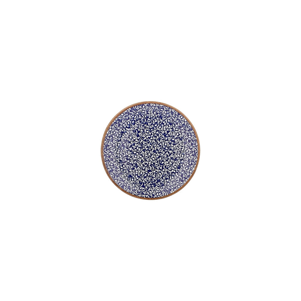 Turgla Edera Cobalt dia.6.25Inch  Round Blue Vitrified Saucer SKU: T-ECZT01CT-24