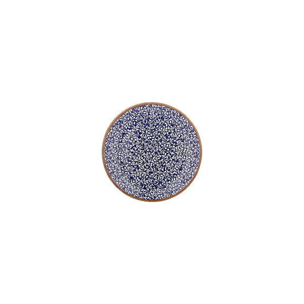 Turgla Edera Cobalt dia.6.25Inch  Round Blue Vitrified Saucer SKU: T-ECZT01CT-24