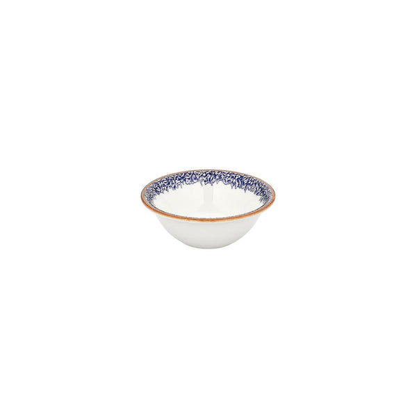 Turgla Edera Cobalt dia.6.25Inch  h:2.25Inch  17 oz. Round Blue Vitrified Bowl SKU: T-ECZT16KS-12