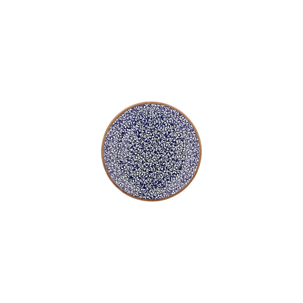 Turgla Edera Cobalt dia.6.75Inch  Round Blue Vitrified Plate SKU: T-ECZT17DZ-12