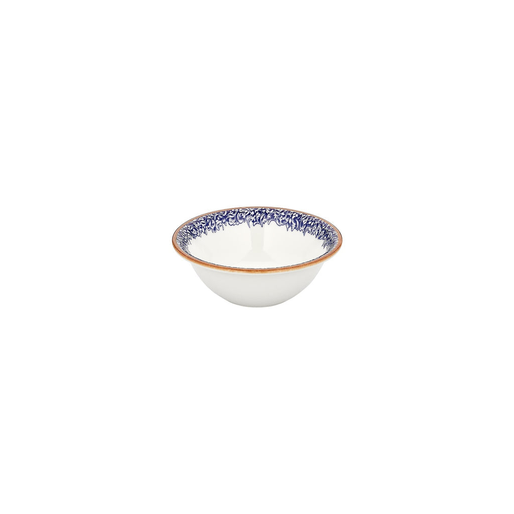 Turgla Edera Cobalt dia.7Inch  h:2.5Inch  22 oz. Round Blue Vitrified Bowl SKU: T-ECZT18KS-12