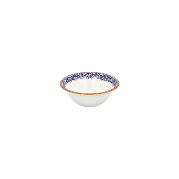 Turgla Edera Cobalt dia.7Inch  h:2.5Inch  22 oz. Round Blue Vitrified Bowl SKU: T-ECZT18KS-12