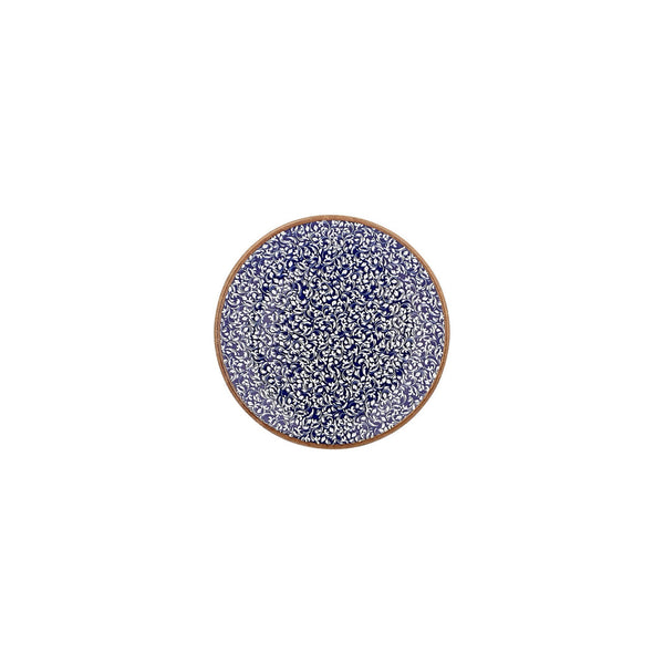 Turgla Edera Cobalt dia.7.5Inch  Round Blue Vitrified Plate SKU: T-ECZT19DZ-12