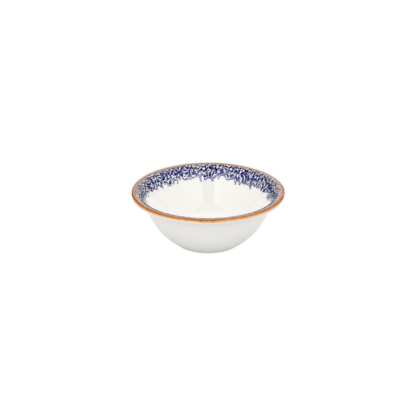Turgla Edera Cobalt dia.7.75Inch  h:2.75Inch  30 oz. Round Blue Vitrified Bowl SKU: T-ECZT20KS-6