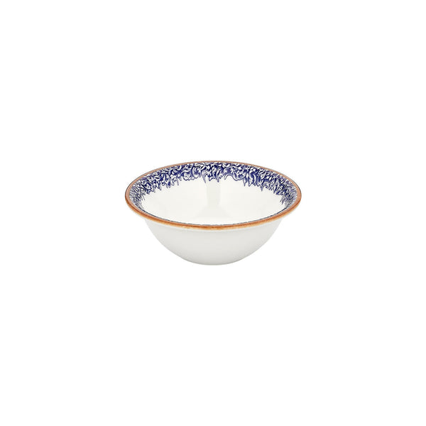 Turgla Edera Cobalt dia.8.75Inch  h:3Inch  42 oz. Round Blue Vitrified Bowl SKU: T-ECZT22KS-6