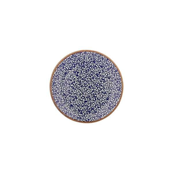 Turgla Edera Cobalt dia.9Inch  Round Blue Vitrified Plate SKU: T-ECZT23DZ-12