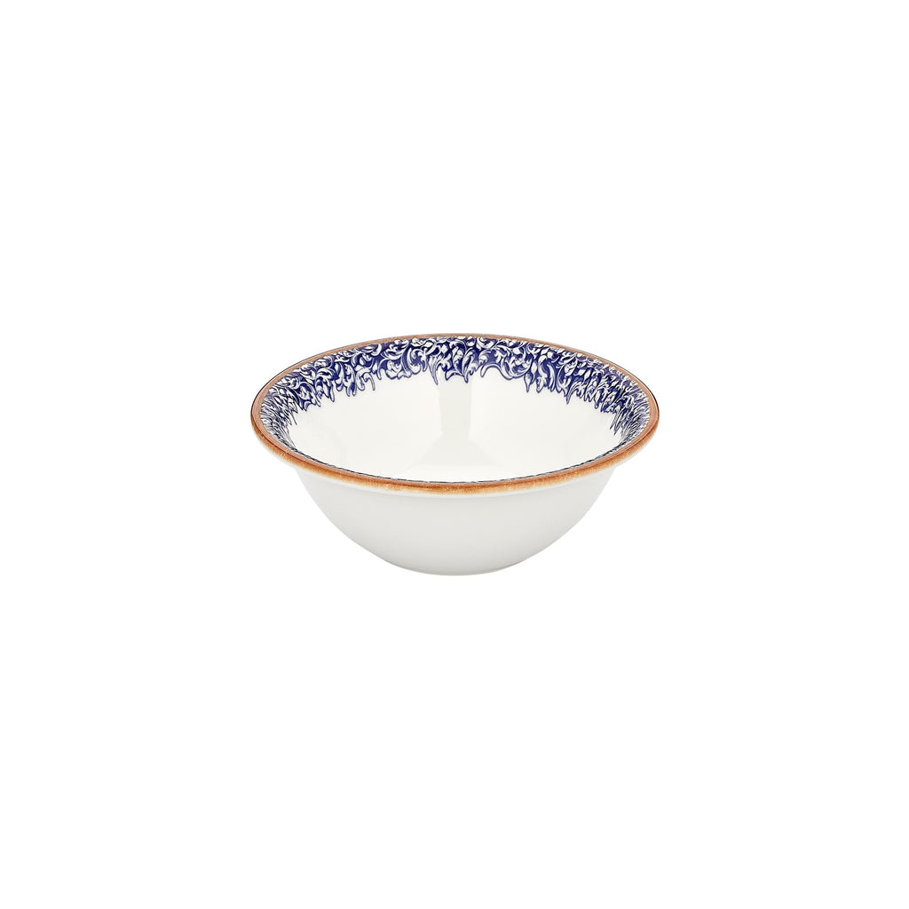 Turgla Edera Cobalt dia.9.5Inch  h:0Inch  54 oz. Round Blue Vitrified Bowl SKU: T-ECZT24KS-6