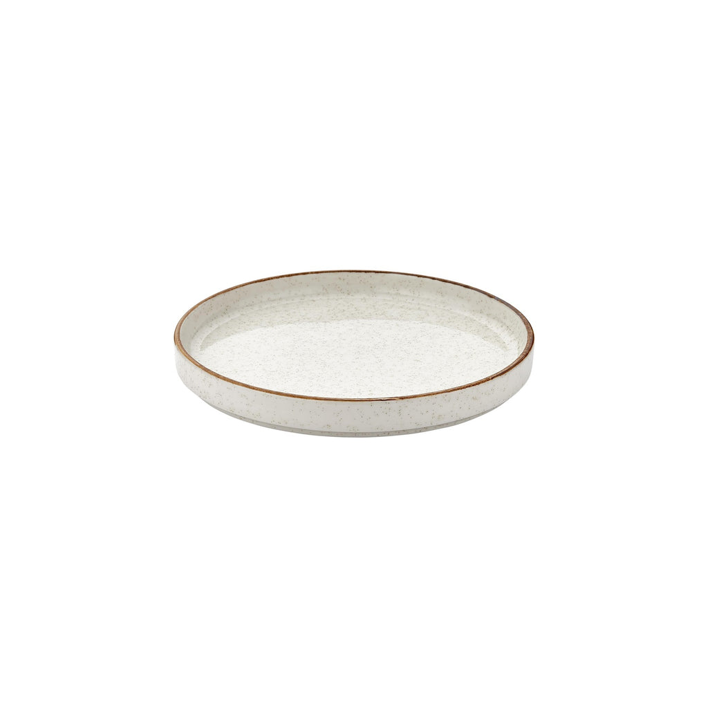 Turgla Dust dia.10.75Inch  Round Beige Vitrified Plate SKU: T-EFDSHL27RD-6
