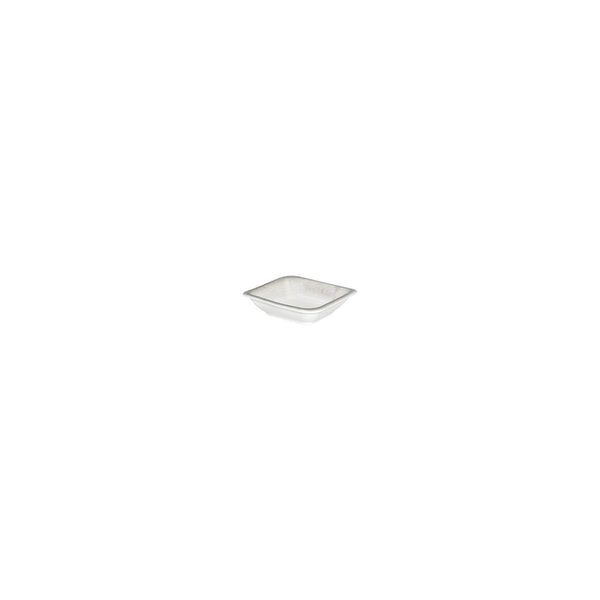 Turgla Ephyra 4Inch  x 3.5Inch  x h:0.5Inch  2 oz. Square Gray Vitrified Bowl SKU: T-EPHAR13KS-24