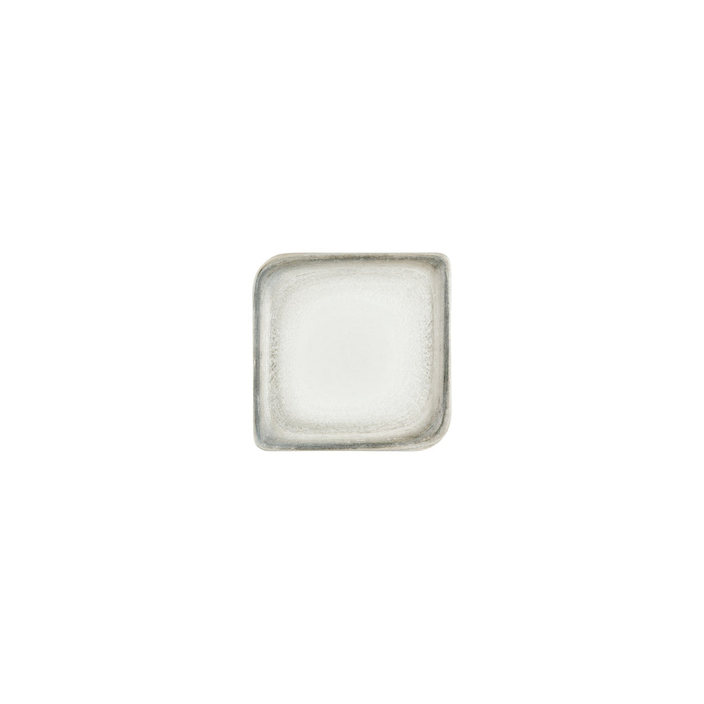 Turgla Ephyra 6Inch  x 6Inch  Square Gray Vitrified Plate SKU: T-EPHAR20KR-12
