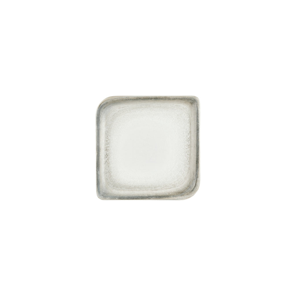 Turgla Ephyra 7.5Inch  x 7.5Inch  Square Gray Vitrified Plate SKU: T-EPHAR25KR-12