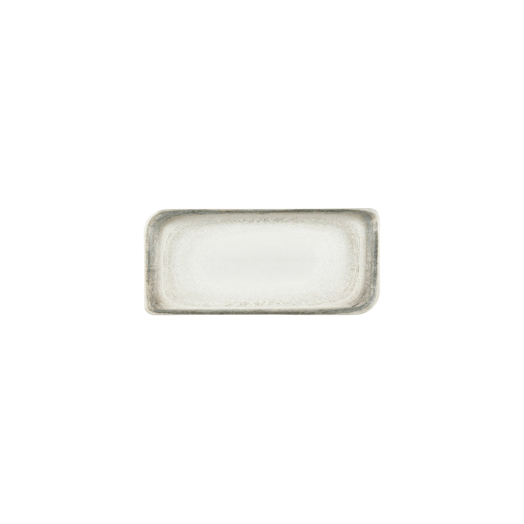 Turgla Ephyra 9.5Inch  x 6Inch  Rectangular Gray Vitrified Plate SKU: T-EPHAR28DT-12
