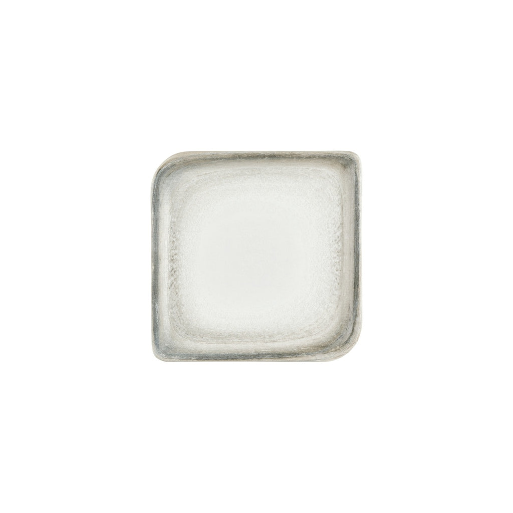Turgla Ephyra 8.75Inch  x 8.75Inch  Square Gray Vitrified Plate SKU: T-EPHAR30KR-6