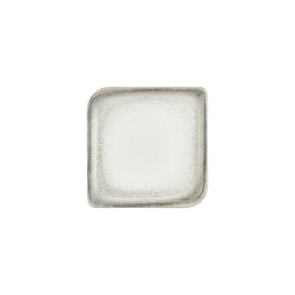 Turgla Ephyra 8.75Inch  x 8.75Inch  Square Gray Vitrified Plate SKU: T-EPHAR30KR-6