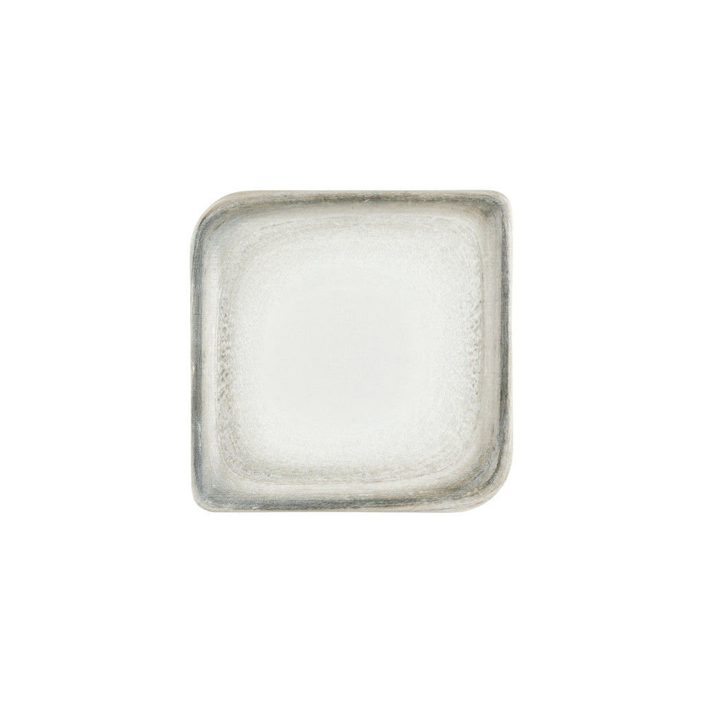 Turgla Ephyra 9.75Inch  x 9.75Inch  Square Gray Vitrified Plate SKU: T-EPHAR34KR-6