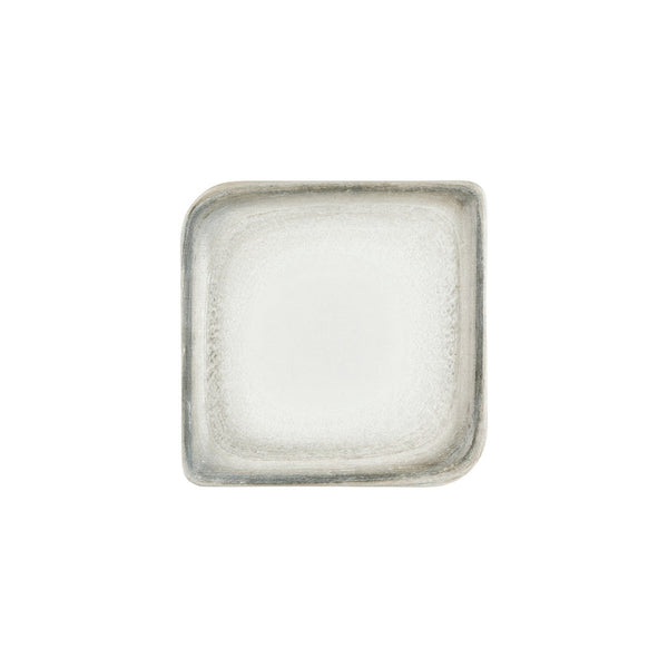Turgla Ephyra 9.75Inch  x 9.75Inch  Square Gray Vitrified Plate SKU: T-EPHAR34KR-6