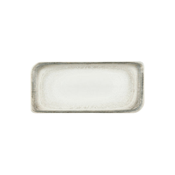 Turgla Ephyra 13.75Inch  x 6.25Inch  x h:0Inch  Rectangular Gray Vitrified Platter SKU: T-EPHAR38DT-6