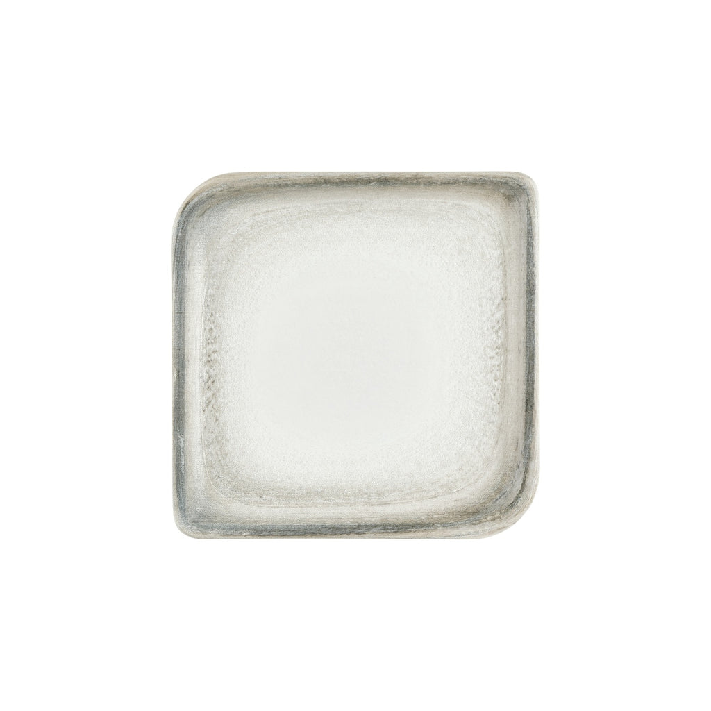Turgla Ephyra 11Inch  x 11Inch  Square Gray Vitrified Plate SKU: T-EPHAR38KR-6