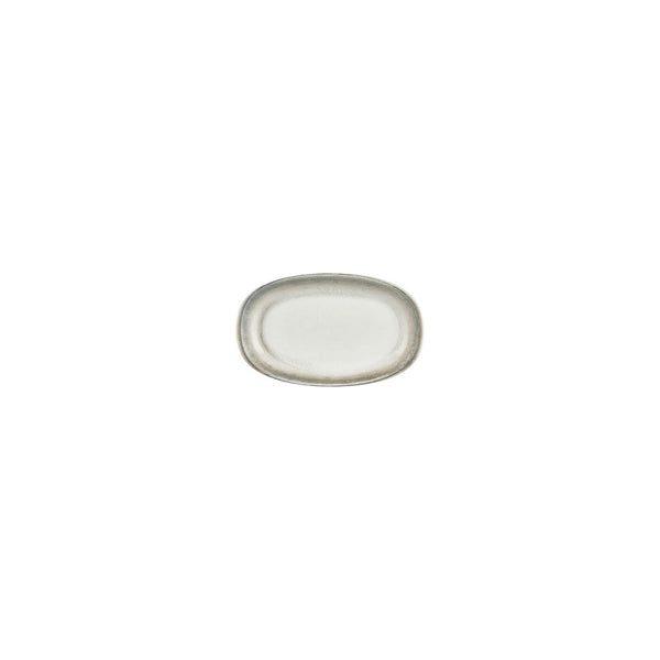 Turgla Ephyra 6Inch  x 3.5Inch  x h:0.75Inch  Oval Gray Vitrified Platter SKU: T-EPHZT15OV-12