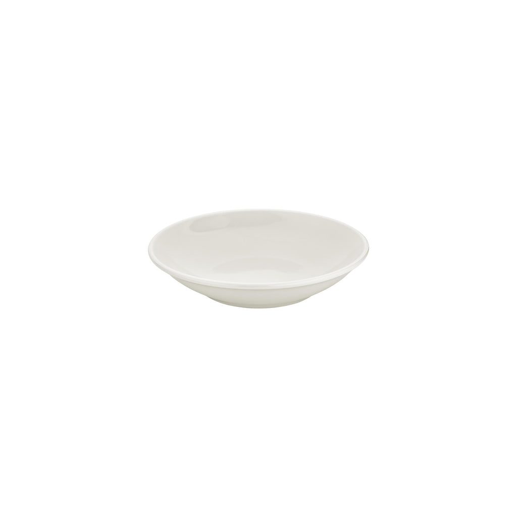 Turgla Gourmet dia.9Inch  h:1.75Inch  34 oz. Round Warm White Vitrified Deep Plate SKU: T-FL23CK-6