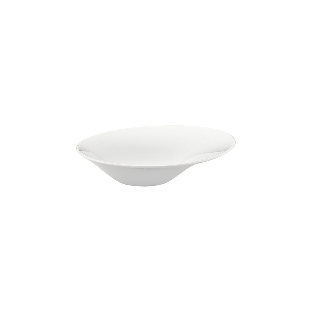 Turgla Gourmet 10.75Inch  x 10.75Inch  x h:0Inch  17 oz. Organic Warm White Vitrified Deep Plate SKU: T-GBR27CK-6