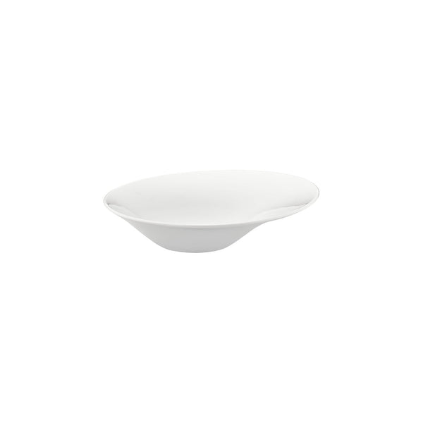 Turgla Gourmet 10.75Inch  x 10.75Inch  x h:0Inch  17 oz. Organic Warm White Vitrified Deep Plate SKU: T-GBR27CK-6