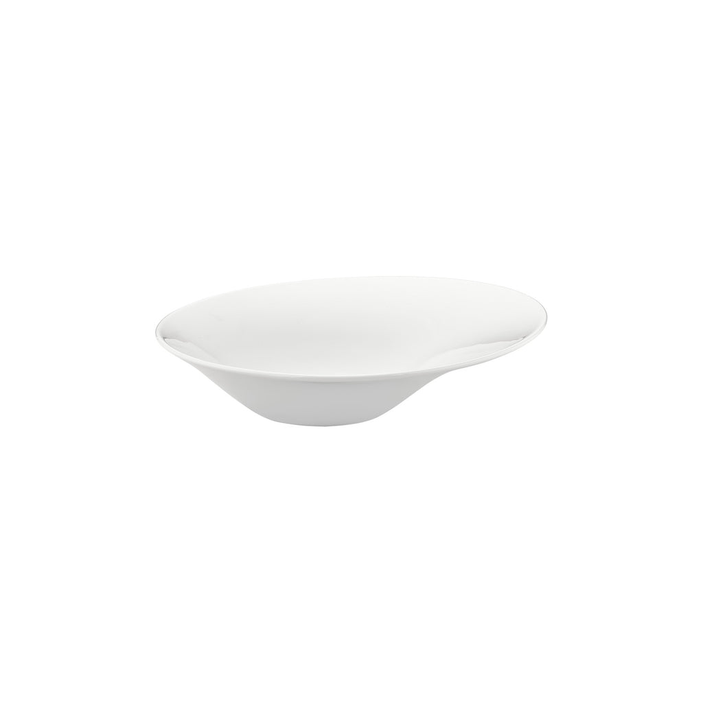 Turgla Gourmet 11.75Inch  x 11.75Inch  x h:0Inch  24 oz. Organic Warm White Vitrified Deep Plate SKU: T-GBR30CK-6