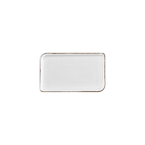 Turgla Grace 9.5Inch  x 6Inch  Rectangular Brown Vitrified Plate SKU: T-GREAR28DT-12