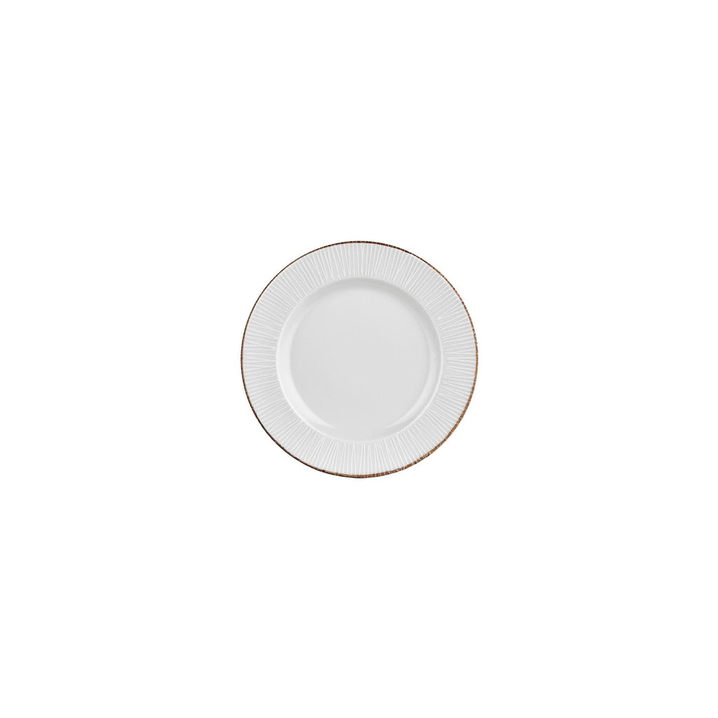 Turgla Grace dia.6.75Inch  Round Brown Vitrified Plate SKU: T-GREGT17DZ-12