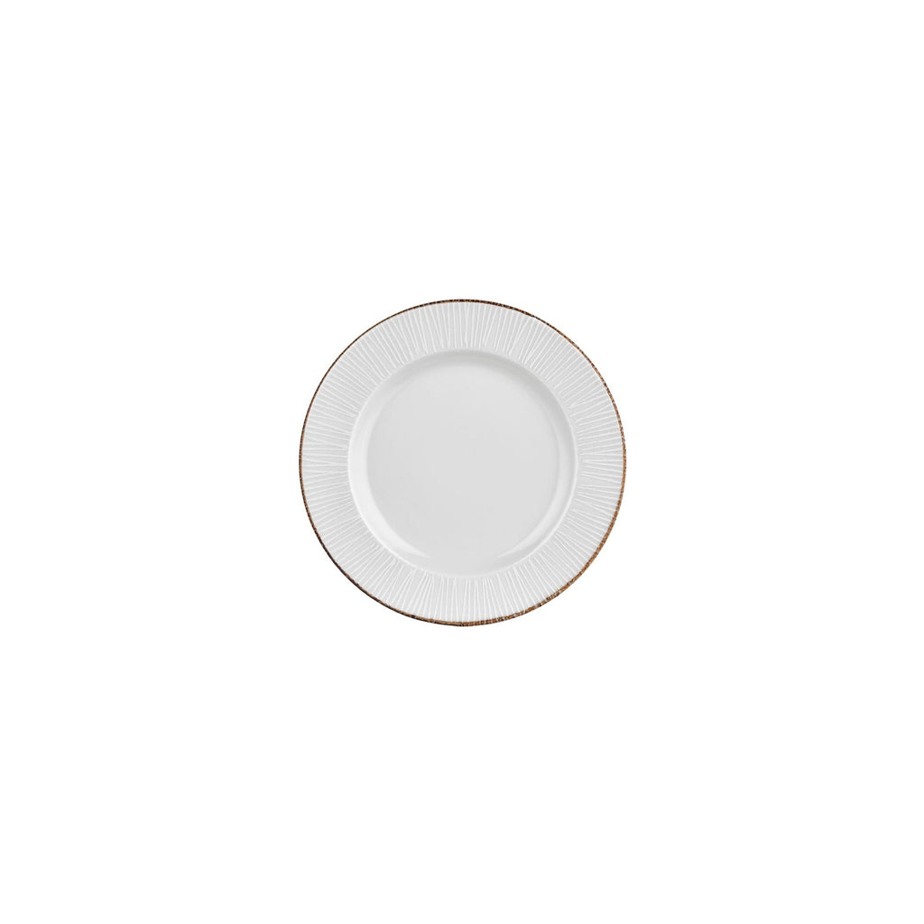 Turgla Grace dia.7.5Inch  Round Brown Vitrified Plate SKU: T-GREGT19DZ-12