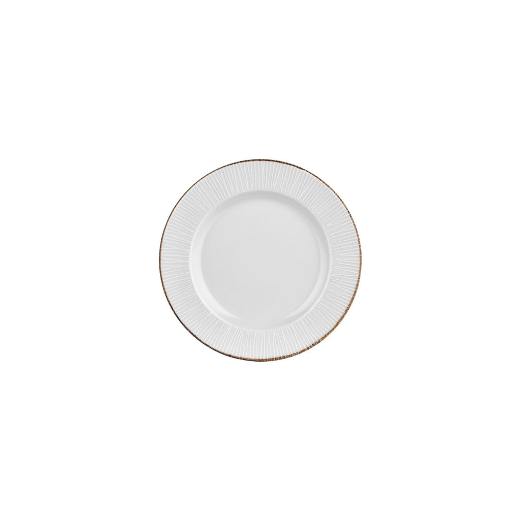 Turgla Grace dia.8.25Inch  Round Brown Vitrified Plate SKU: T-GREGT21DZ-12