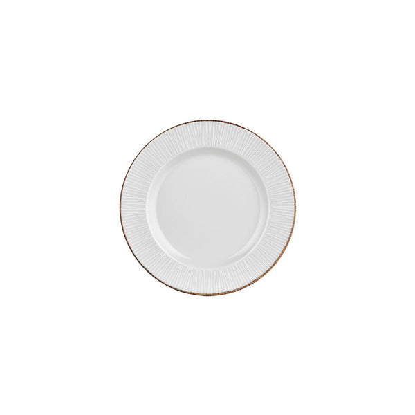 Turgla Grace dia.9Inch  Round Brown Vitrified Plate SKU: T-GREGT23DZ-12