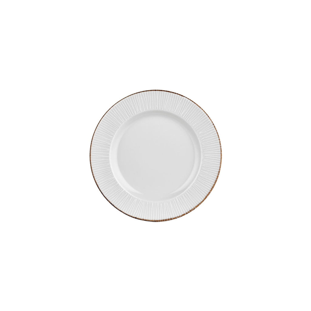 Turgla Grace dia.9Inch  Round Brown Vitrified Plate SKU: T-GREGT25DZ-12