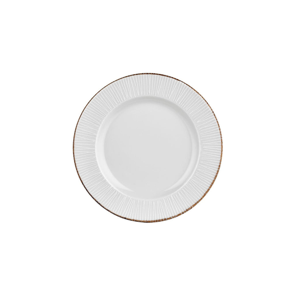 Turgla Grace dia.10.75Inch  Round Brown Vitrified Plate SKU: T-GREGT27DZ-12