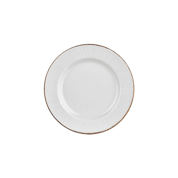 Turgla Grace dia.10.75Inch  Round Brown Vitrified Plate SKU: T-GREGT27DZ-12