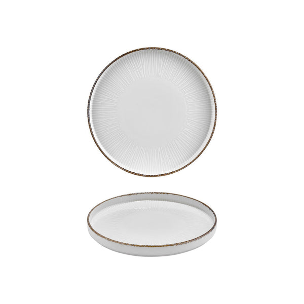 Turgla Grace dia.9Inch  Round Brown Vitrified Plate SKU: T-GREHL23RD-6