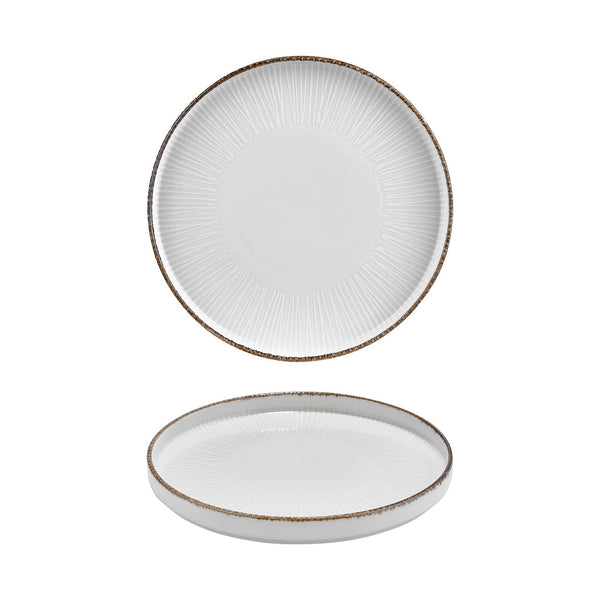 Turgla Grace dia.10.75Inch  Round Brown Vitrified Plate SKU: T-GREHL27RD-6