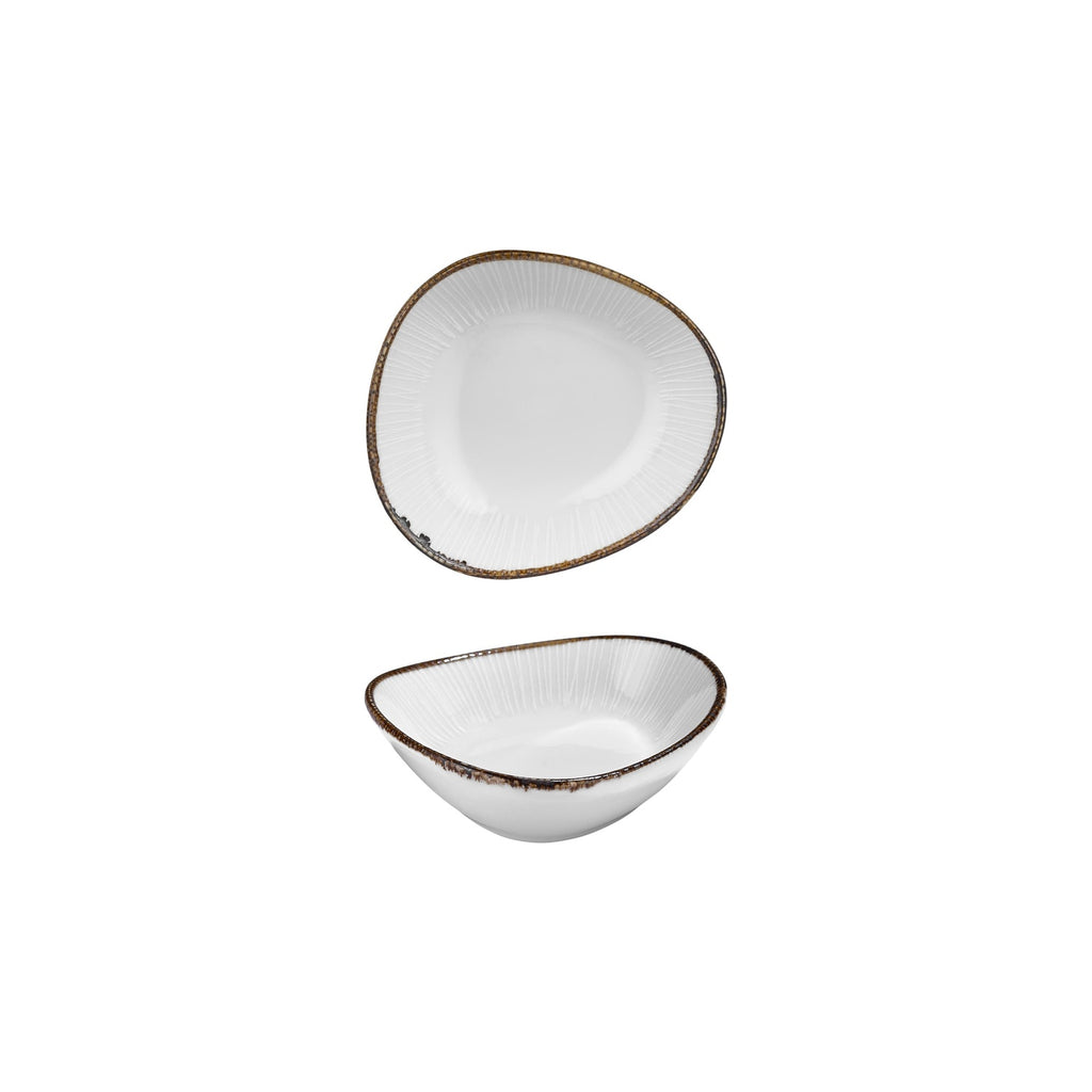 Turgla Grace 4Inch  x 3.5Inch  x h:0Inch  3 oz. Organic Brown Vitrified Bowl SKU: T-GREIS10KS-24