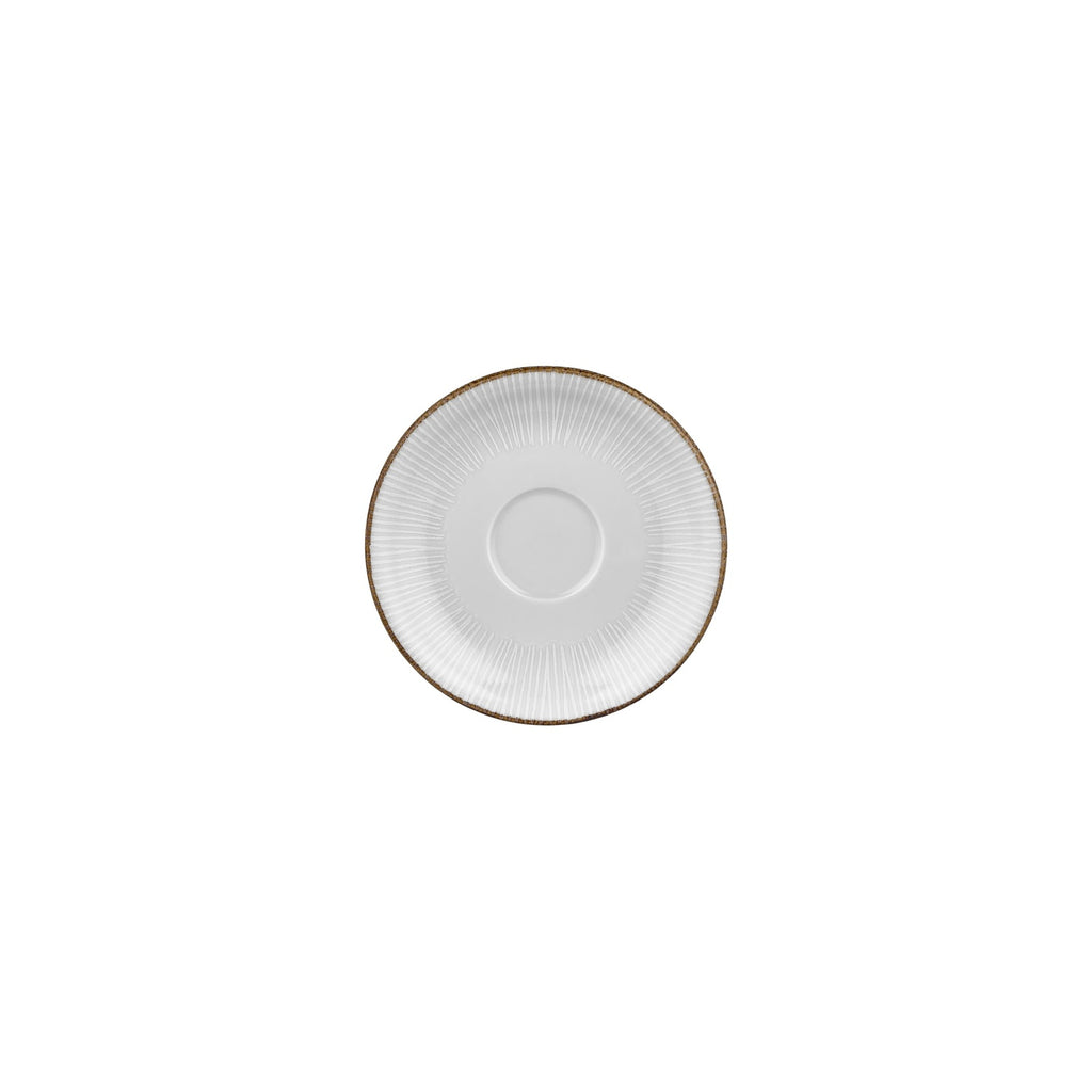 Turgla Grace dia.6.25Inch  Round Brown Vitrified Saucer SKU: T-GREZT01CT-24