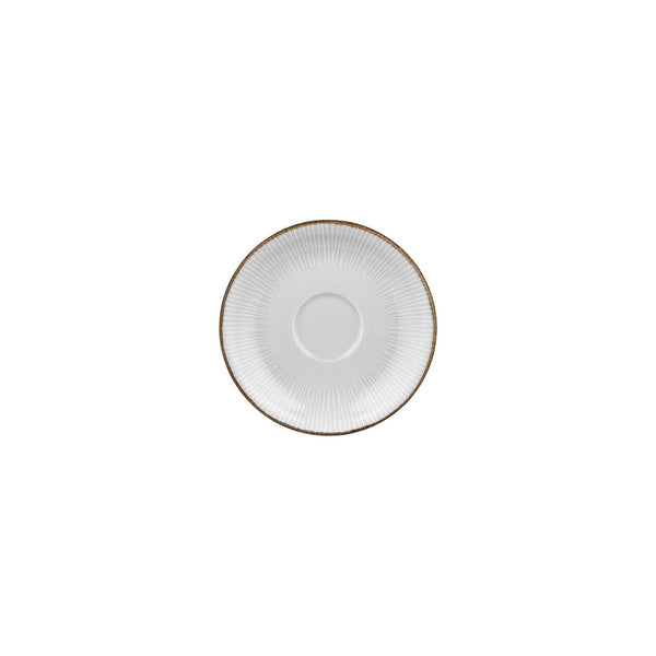 Turgla Grace dia.6.25Inch  Round Brown Vitrified Saucer SKU: T-GREZT01CT-24