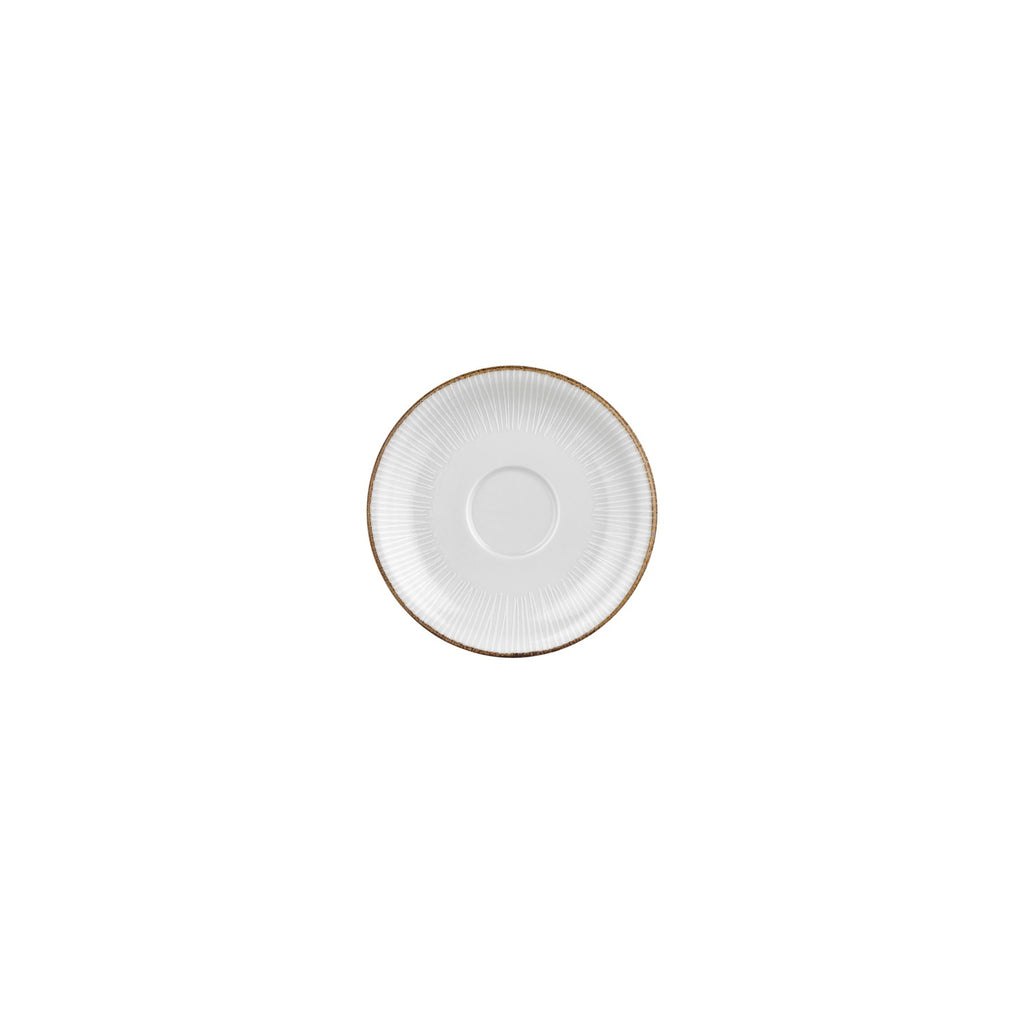 Turgla Grace dia.4.75Inch  Round Brown Vitrified Saucer SKU: T-GREZT01KT-24