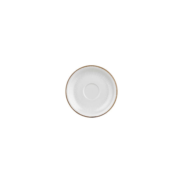 Turgla Grace dia.4.75Inch  Round Brown Vitrified Saucer SKU: T-GREZT01KT-24