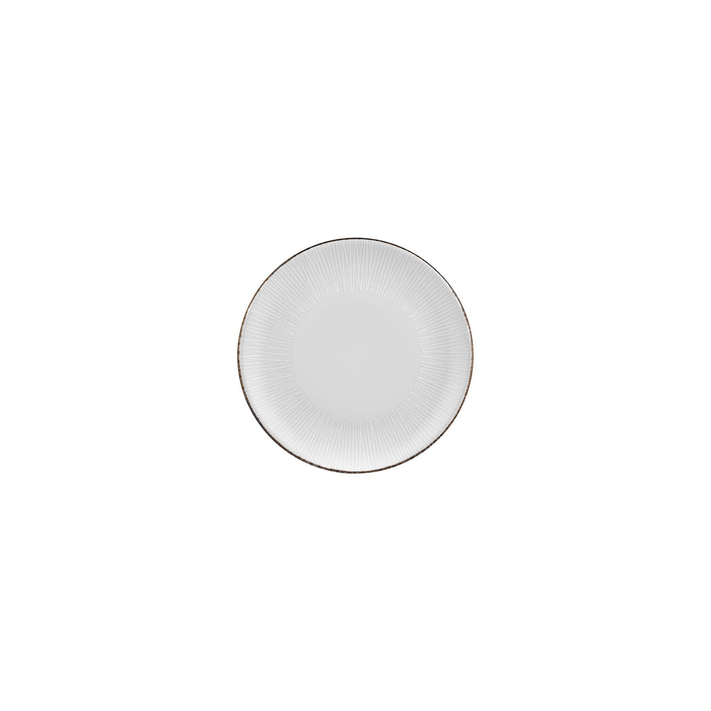 Turgla Grace dia.6.75Inch  Round Brown Vitrified Plate SKU: T-GREZT17DZ-12