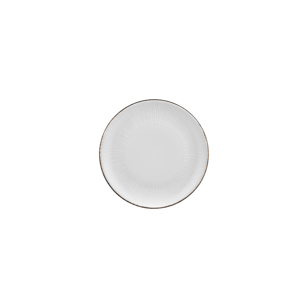 Turgla Grace dia.7.5Inch  Round Brown Vitrified Plate SKU: T-GREZT19DZ-12