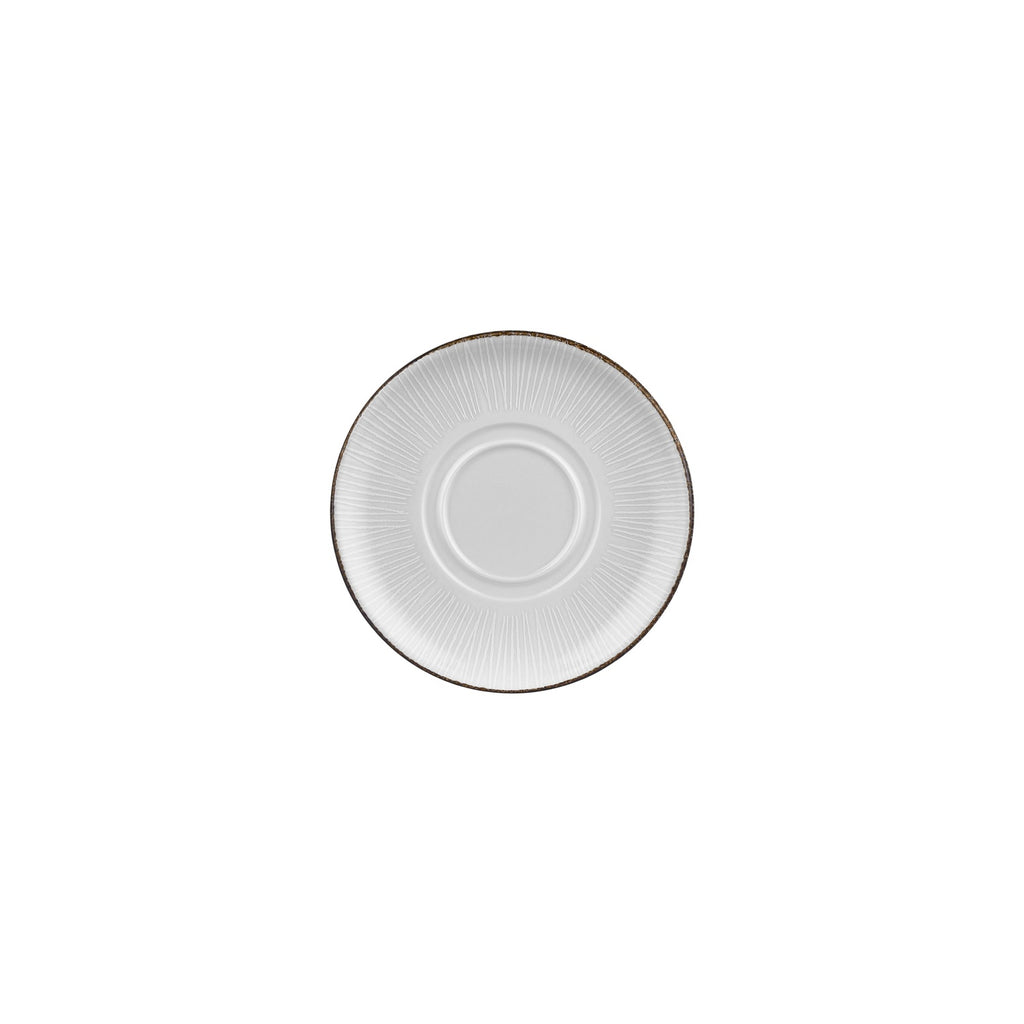 Turgla Grace dia.7.5Inch  Round Brown Vitrified Saucer SKU: T-GREZT19KNS-12