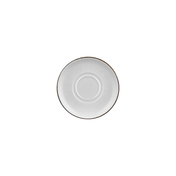 Turgla Grace dia.7.5Inch  Round Brown Vitrified Saucer SKU: T-GREZT19KNS-12