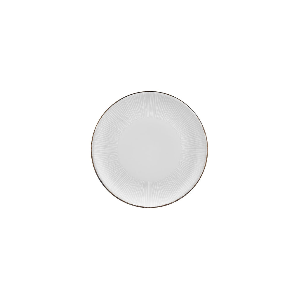 Turgla Grace dia.8.25Inch  Round Brown Vitrified Plate SKU: T-GREZT21DZ-12
